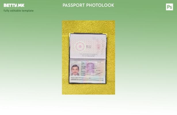 Модерен стил на шаблон за фотографска верзија на пасошот на Шри Ланка